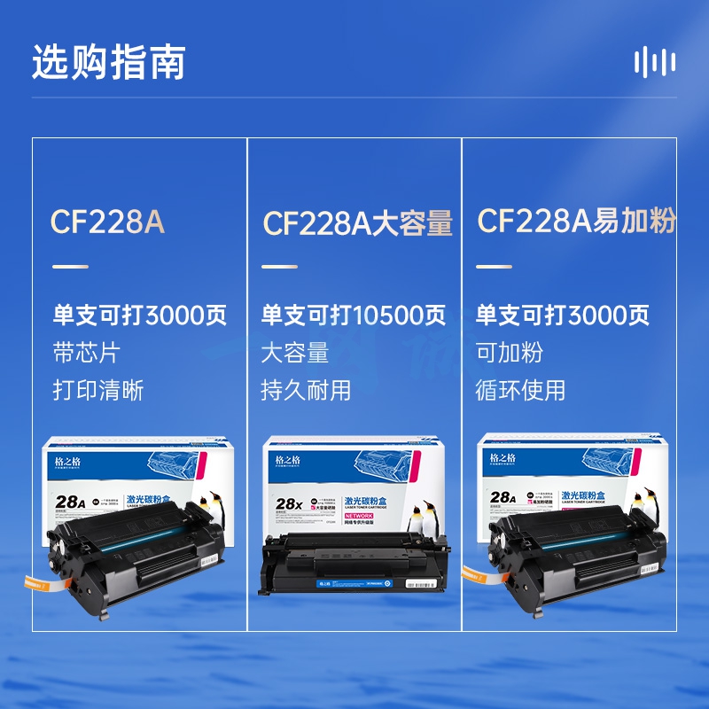 格之格228a硒鼓 适用惠普403d硒鼓 m403dn m403dw m403n m427dw硒鼓 m427fdn m427fdw打印机墨盒 cf228a硒鼓