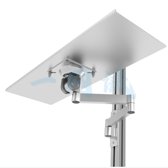 昊雄电脑显示器壁挂支架工业挂墙显示屏挂架40铝型材专用墙面电脑旋转支架 键盘板61*19.5 PIT-21/PKB